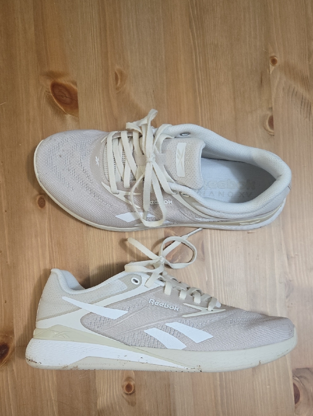 Reebok Women's Sneakers in Light Cream and White